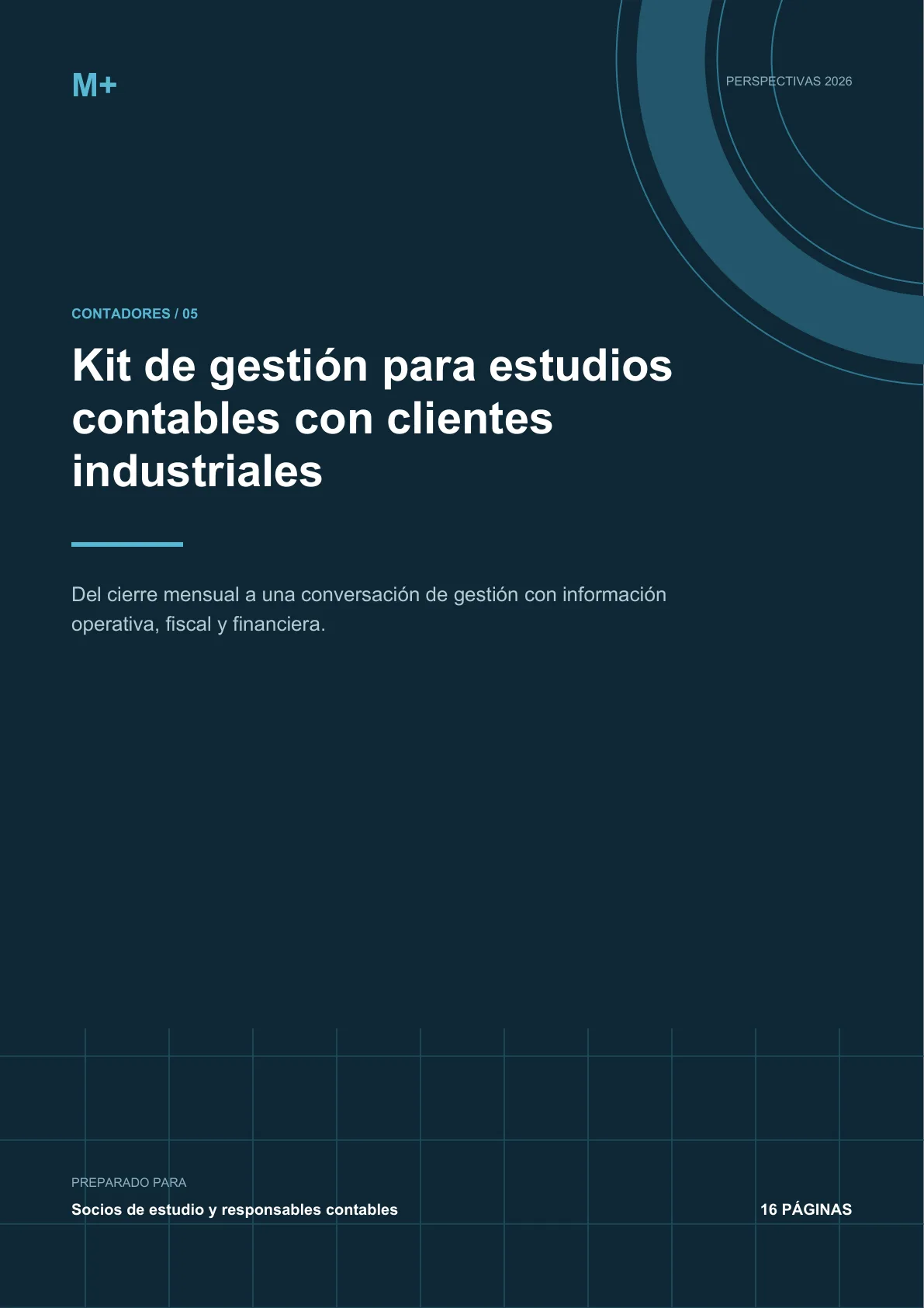 Portada del reporte Gestión para estudios contables