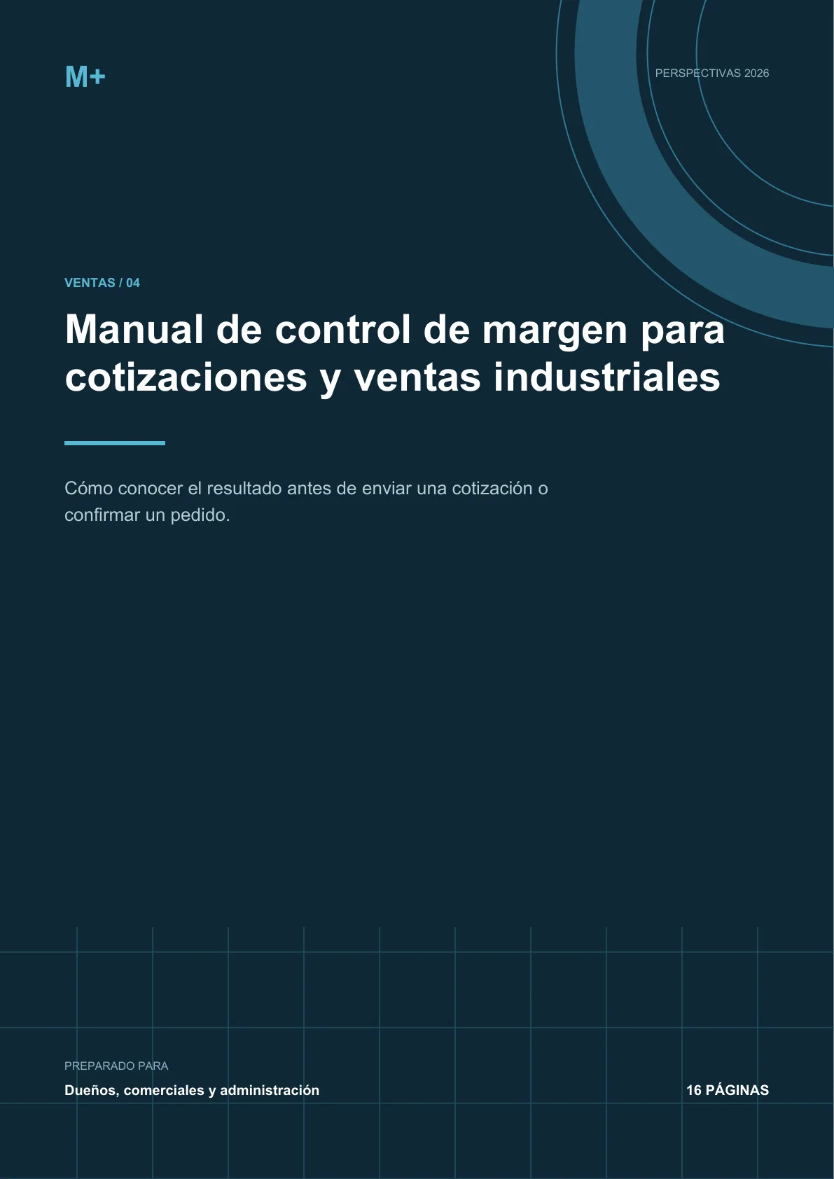 Portada del reporte Control de margen