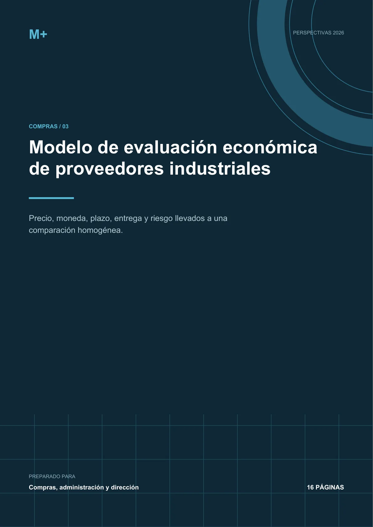 Portada del reporte Evaluación de proveedores